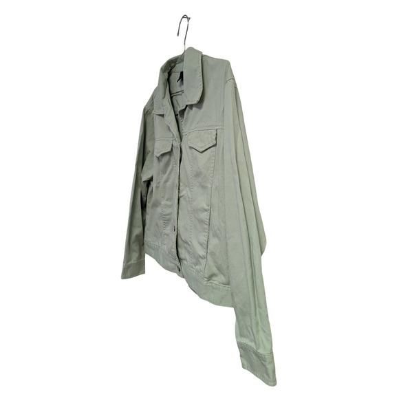 Vintage Bill Blass Denim Jacket Mint Green Pastel Soft Girl 100% Cotton XL - Picture 2 of 11